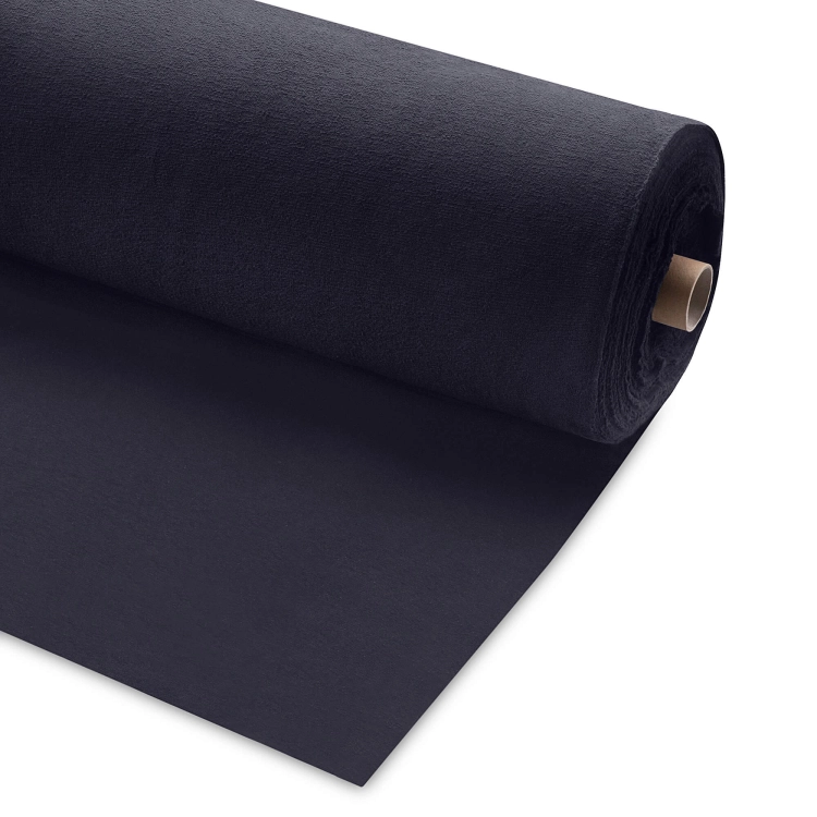 Dresówka Pętelka Bawełna z PES 320g (enzym) - Granat 222A -1