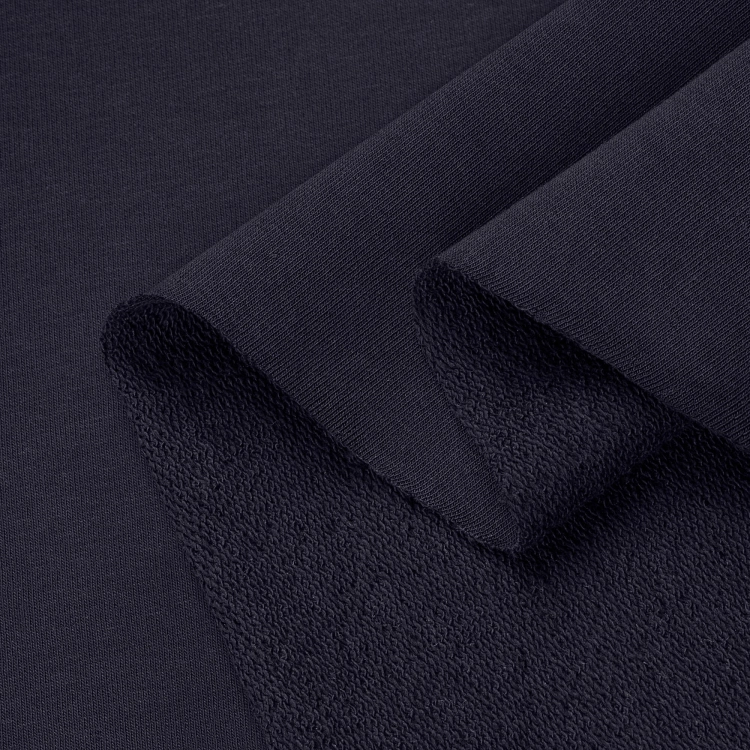 Dresówka Pętelka Bawełna z PES 320g (enzym) - Granat 222A -3
