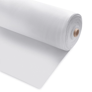 Organic French Terry Cotton with PES 320g - White  - 1m