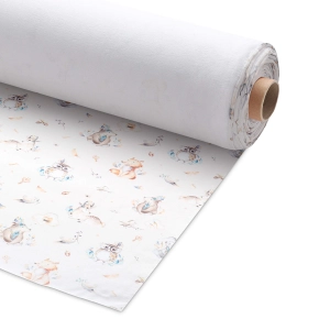 Dresówka Pętelka Bawełna 280g (enzym) - Bajkowy Las - 1m