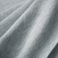 Loopback French Terry Cotton with PES 310g (diagonal)  – Light Grey Melange - 1m #2