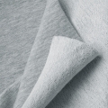 Loopback French Terry Cotton with PES 310g (diagonal)  – Light Grey Melange - 1m #4