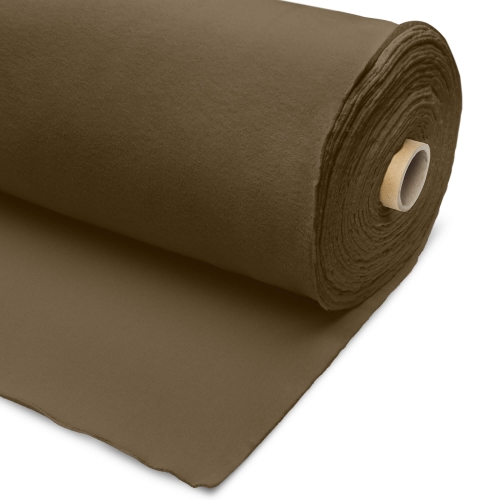 Roll of brushed cotton knit fabric 310g in Green 557 – soft muted olive tone