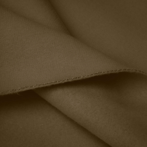 Close-up of Green 557 fleece backing – warm brushed texture