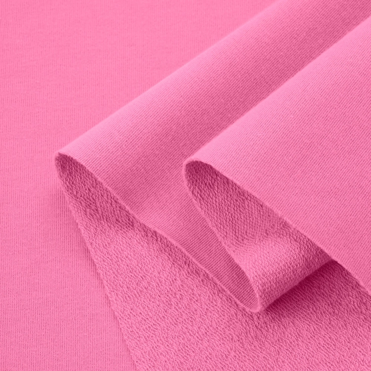 Folded Pink 51 fabric – soft, elastic, breathable knit in an intense pink shade.