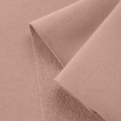 Close-up of Beige 553 – visible loopback texture and smooth front surface.