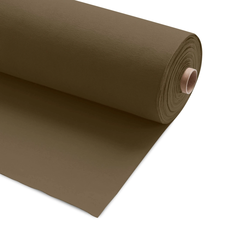 Green 557 fabric roll – loopback French terry in deep earthy olive.