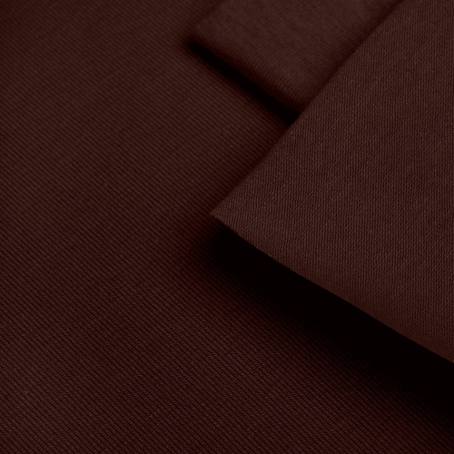 Close-up of Brown 212 knit fabric – smooth texture and intense chocolate-colored shade.