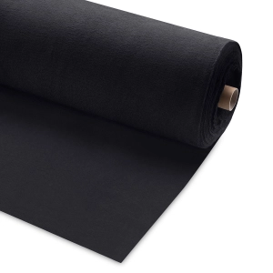 Dresówka Pętelka Bawełna z PES 420g - Czarny - 1m