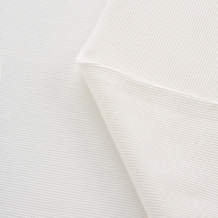 Bawełniany ściągacz z elastanem – wersja off white, gramatura 250g.