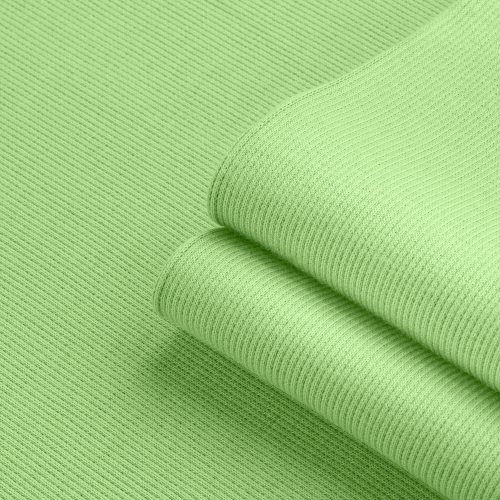 Light green ribbed knit close-up – visible fabric structure