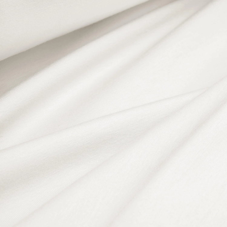 Miękka dzianina bawełniana off white 357 z widoczną fakturą