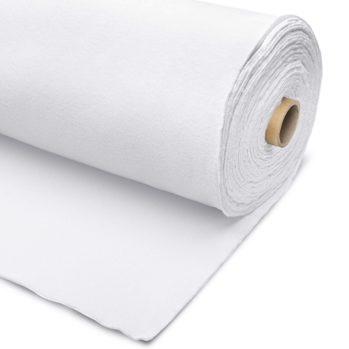 Brushed French Terry Cotton CF with PES 280g - White